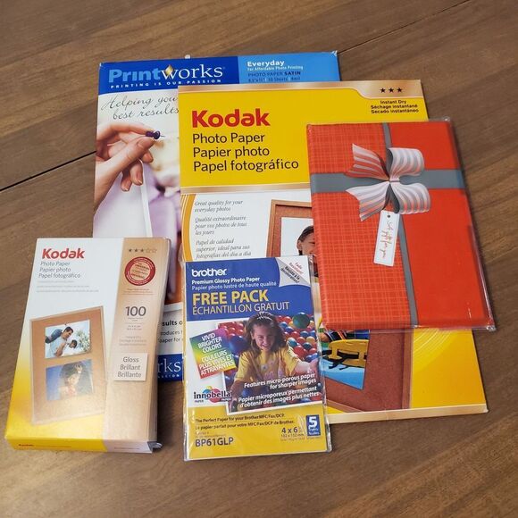 Office Clean Out...Photo Paper...Assorted Sizes & Finishes..Opened Partial Packs - Picture 1 of 7